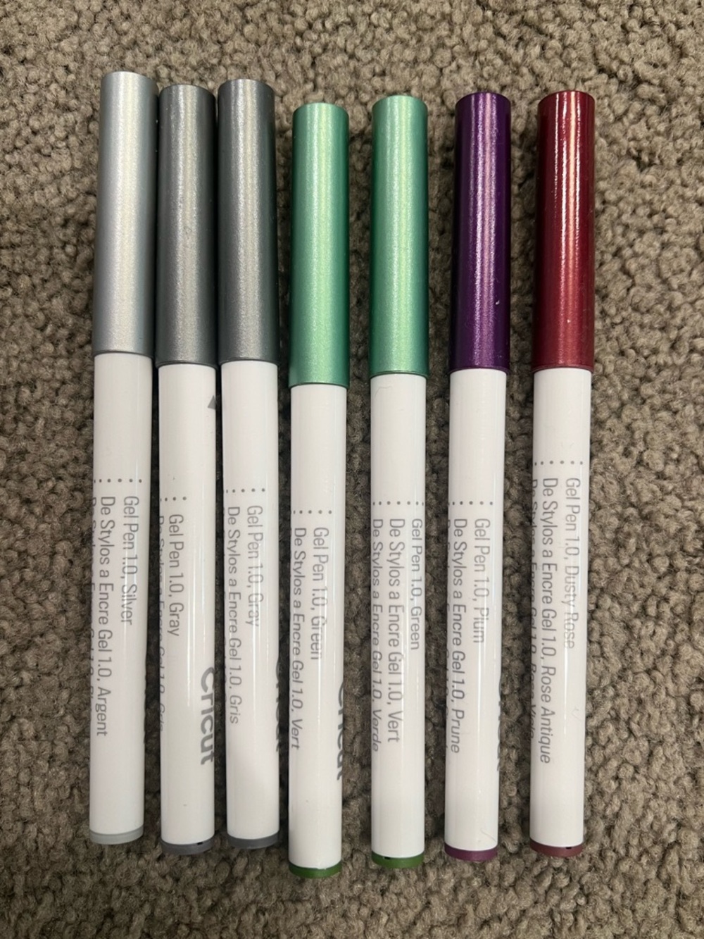 Set of 7 Cricut Gel Pens
